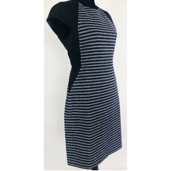 NEW! J.Crew Factory Wool Suiting Tweed Stripe Dress - Picture 5 of 6